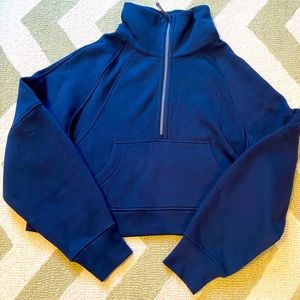Scuba oversized funnel neck half zip